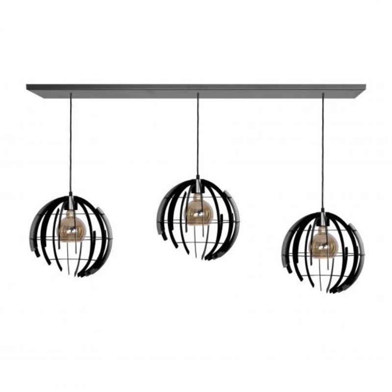 2405 - Lampe suspendue Terra droite 170cm - 3 lumières 