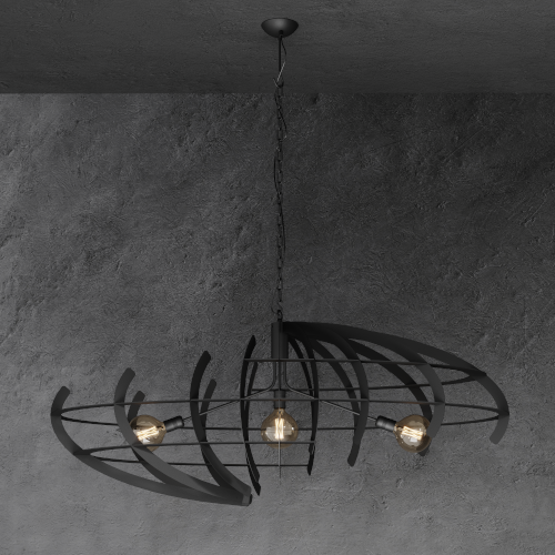 2408 - Lampe suspendue Terra ovale 150cm 