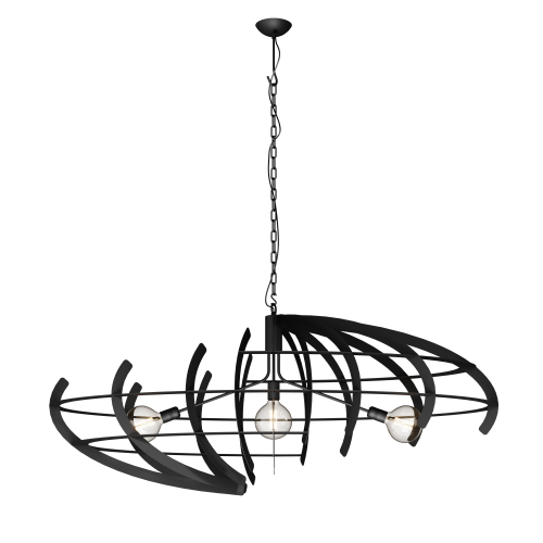 2408 - Lampe suspendue Terra ovale 150cm 