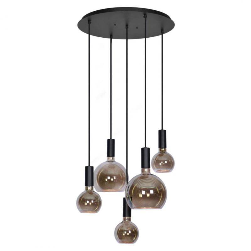 40072 - Segula 007 lampe suspendue ronde Ø50 cm - 5 lumières 