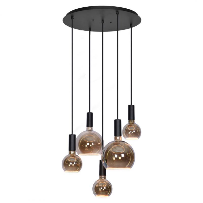 40072 - Segula 007 lampe suspendue ronde Ø50 cm - 5 lumières 