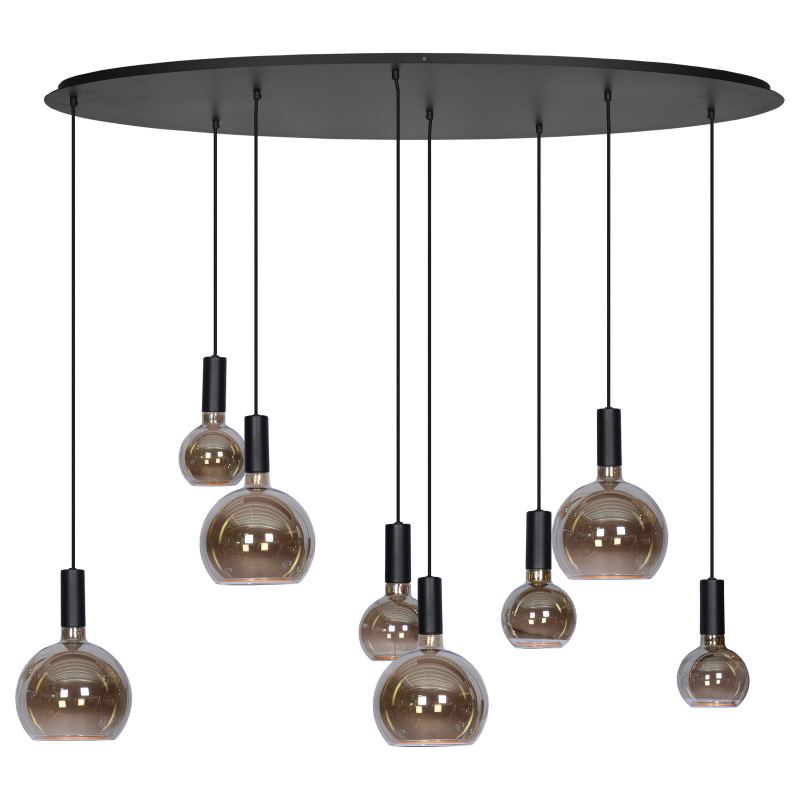 40073 - Segula 007 lampe suspendue ovale 140cm - 8 lumières 