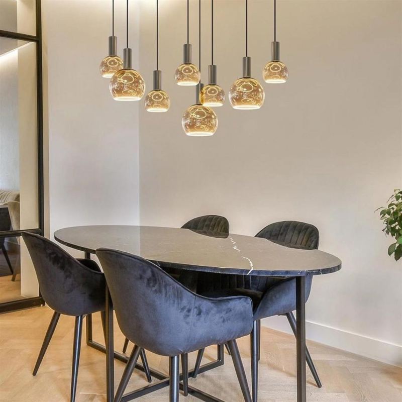 40073 - Segula 007 lampe suspendue ovale 140cm - 8 lumières 