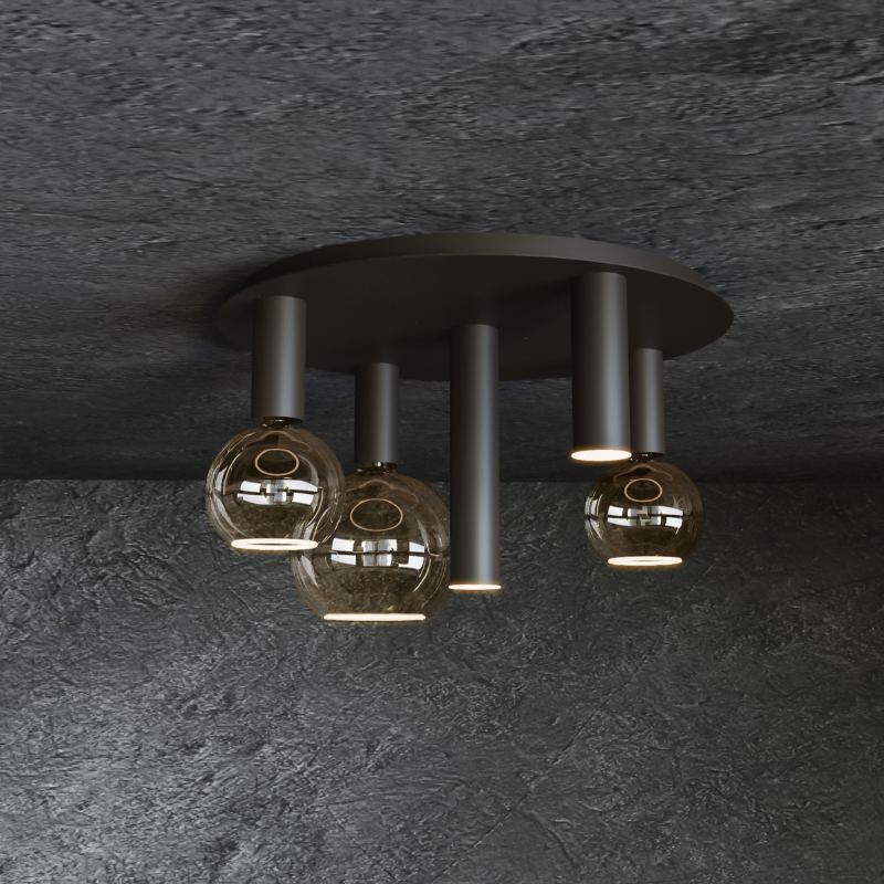 4360 - Riva Plafonnier Ø50 cm - 5 lumières 