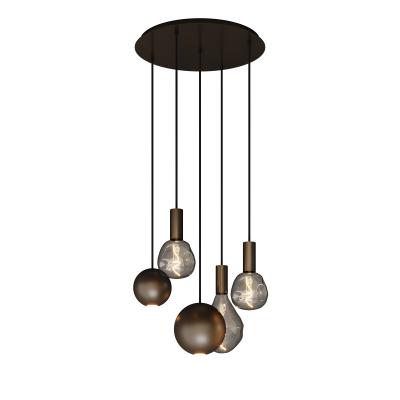 4580 - Lampe suspendue Gerace Ø50cm - 5 Lumières 