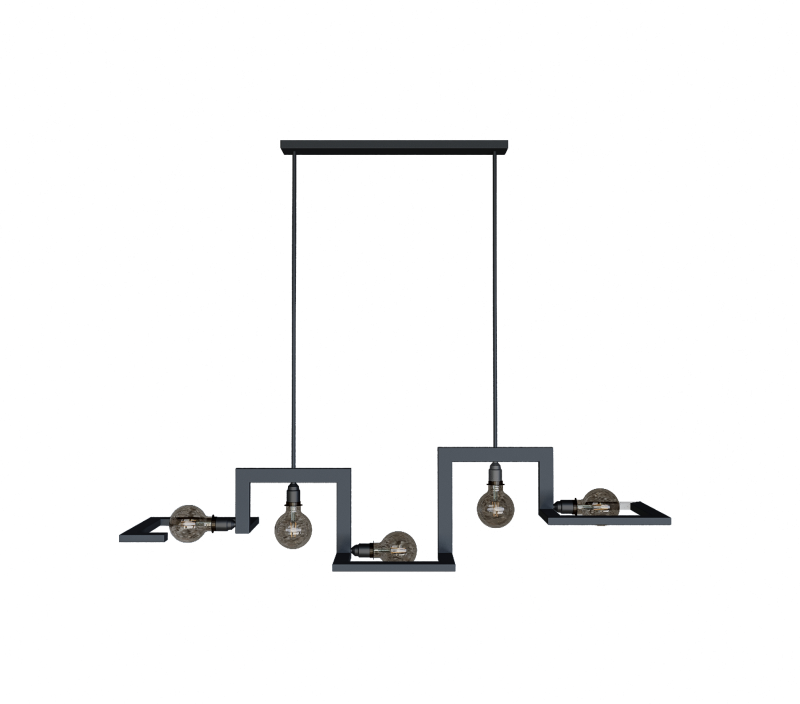 9510 - Tortona lampe suspendue 5 lumières 