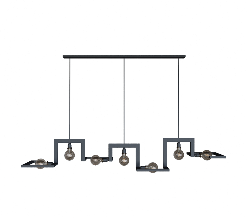9525 - Tortona lampe suspendue 7 lumières 