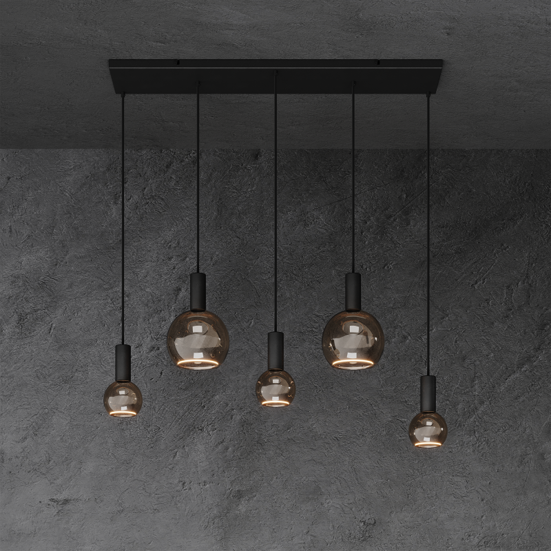 40076 - Segula 007 lampe suspendue droite 100cm - 5 lumières 