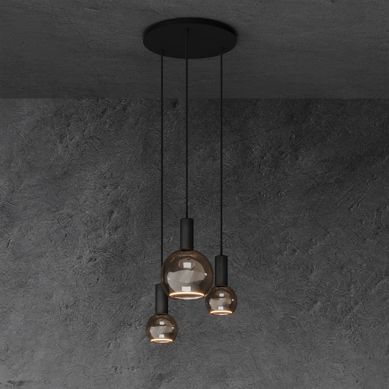 40077 - Segula 007 lampe suspendue ronde Ø35 cm - 3 lumières  