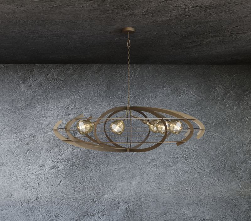 2425 - Terra lampe suspendue ronde Ø200 cm  