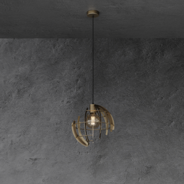 2402 - Lampe suspendue Terra ronde Ø35 cm