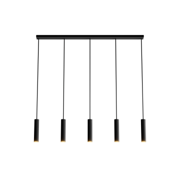 3150 - Lampe suspendue Salerno droite 120cm - 5 lumières