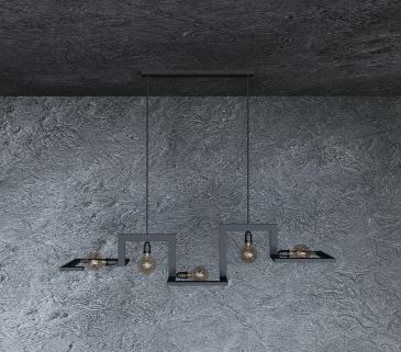 9510 - Tortona lampe suspendue 5 lumières