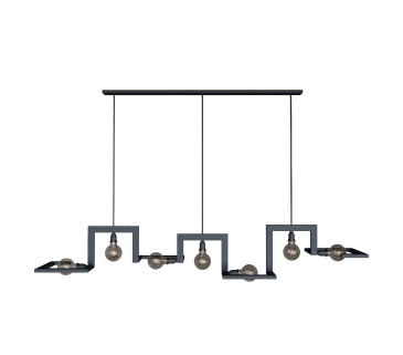 9525 - Tortona lampe suspendue 7 lumières 