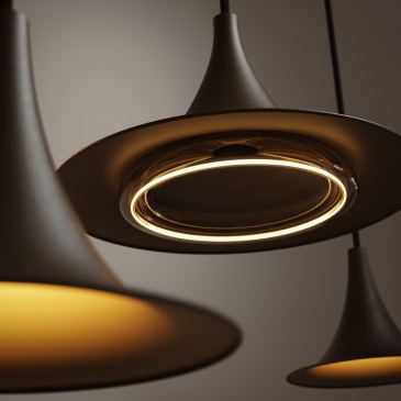 6720 - Lampe suspendue Arezzo ronde Ø50cm - 5 lumières