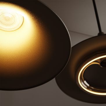 6730 - Lampe suspendue Arezzo droite 145cm - 7 lumières