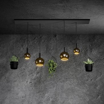 2815 - Bryggen luminaire à plantes droit 
