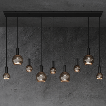 40074 - Segula 007 lampe suspendue droite 170cm - 9 lumières