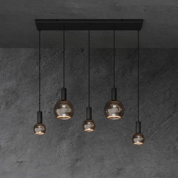 40076 - Segula 007 lampe suspendue droite 100cm - 5 lumières