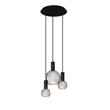 40077 - Segula 007 lampe suspendue ronde Ø35 cm - 3 lumières  