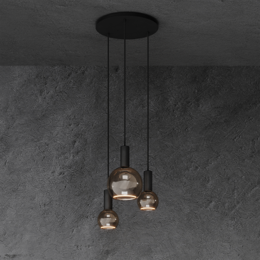 40077 - Segula 007 lampe suspendue ronde Ø35 cm - 3 lumières  