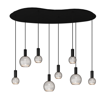 40080 - Segula 007 lampe suspendue organique 140cm - 8 lumières